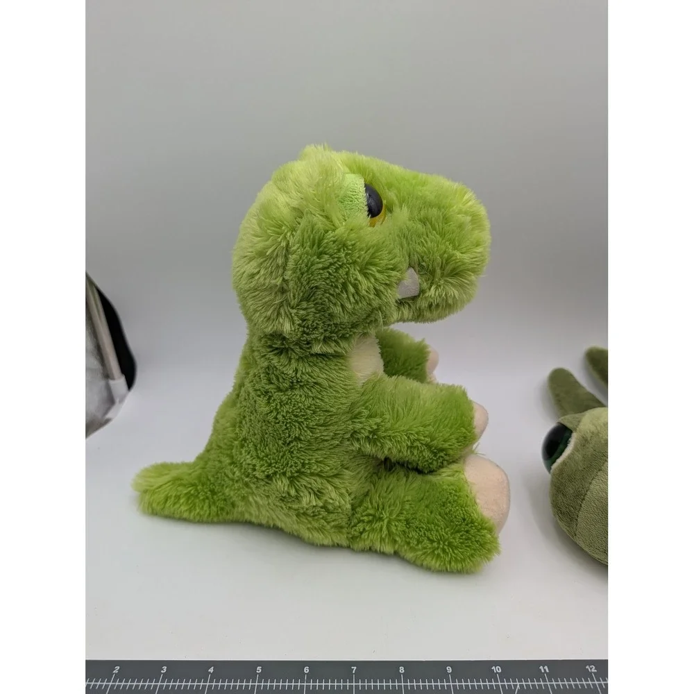 Aurora Green Turtle Dinosaur Plush Lot Big Sleepy‎ Eyes Stuffed Animal Toy